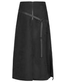 Punk Rave Daily Life Womens Utilitarian CyberPunk Maxi Skirt