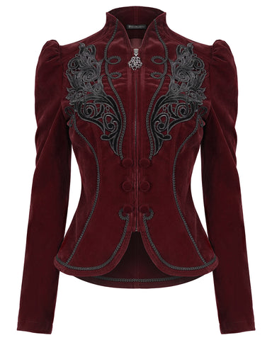 Devil Fashion Womens Susurrus Jacket - Red