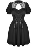 Dark In Love Gothic Lolita Lace Contrast Dress