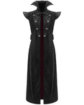 Devil Fashion Acolyte Mens Long Gothic Sleeveless Waistcoat Cloak
