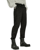 Punk Rave Mens Dark Gothic Plaid Dress Pants