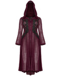 Punk Rave Plus Size Apothecaria Womens Hooded Cloak Jacket - Red
