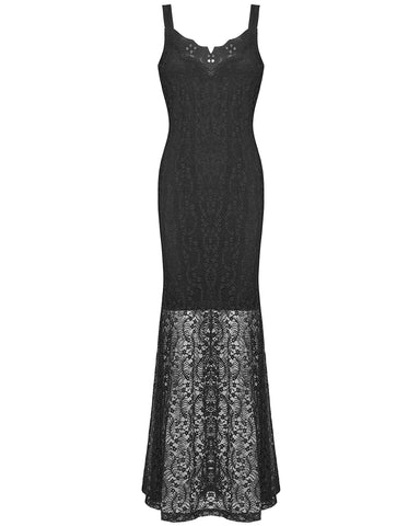 Punk Rave Lavinia Gothic Lace Maxi Dress