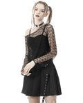 Dark In Love Decadent Punk Asymettric Mesh Top