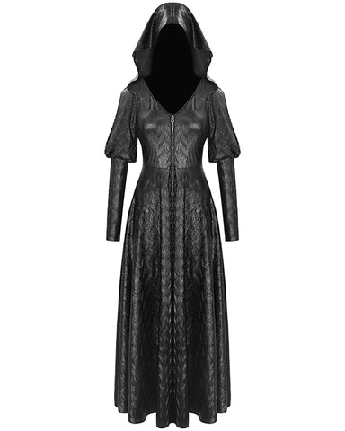 Devil Fashion Chrome Coven Womens Hooded Gothic Dress Jacket