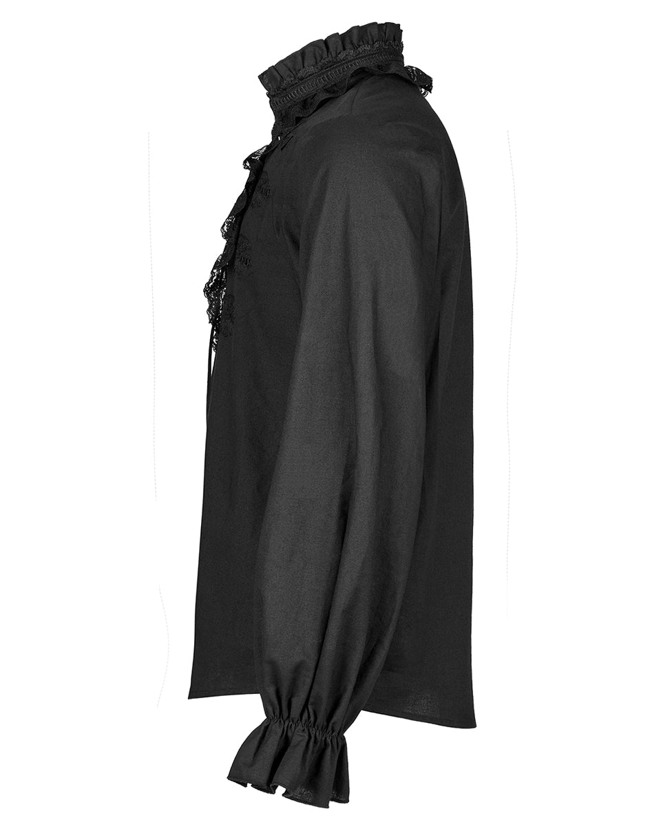Punk Rave Mens Gothic Embroidered Wishbone Pirate Shirt – Violent Delights