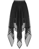 Punk Rave Bewitched Womens Gothic Witch Handerkchief Skirt