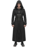 Devil Fashion Mens Dark Apocalyptic Long Hooded Jacket