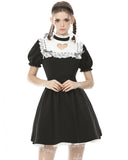Dark In Love Gothic Lolita Alice Dress With Cutout Heart