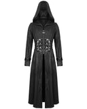 Devil Fashion Mens Dark Apocalyptic Long Hooded Jacket