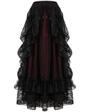 Dark In Love Tristitia Skirt - Black & Red
