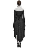 Devil Fashion Astrallia Womens Off-Shoulder Gothic Witch Dress