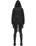 Devil Fashion Darkness Awaits Mens Hooded Gothic Cloak Cardigan