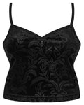 Punk Rave Plus Size Womens Baroque Gothic Bird Skull Cami Top