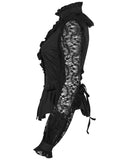 Punk Rave Womens Romantic Gothic Lace Sleeves Blouse Top