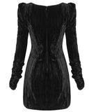 Punk Rave Daily Life Urban Occult Textured Velvet Gothic Witch Dress