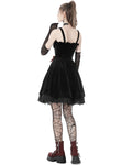 Dark In Love Velvet Gothic Lolita Crucifix Mini Dress