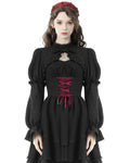 Dark In Love Gothic Jacquard Crucifix Bolero