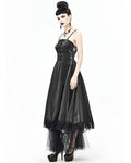 Devil Fashion Insidious Desires Womens Tafetta Layered Ball Gown Dress - Black