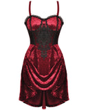 Dark In Love Incarnadine Mini Velvet Slip Dress