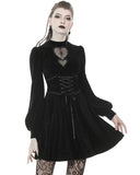 Dark In Love Dionyza Gothic Velvet Cincher Corset Dress