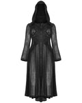 Punk Rave Plus Size Apothecaria Womens Hooded Cloak Jacket - Black