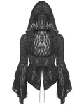 Dark In Love Kiara Shredded Hooded Gothic Cardigan