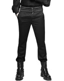 Punk Rave Gainsborough Mens Trousers - Black Stripe