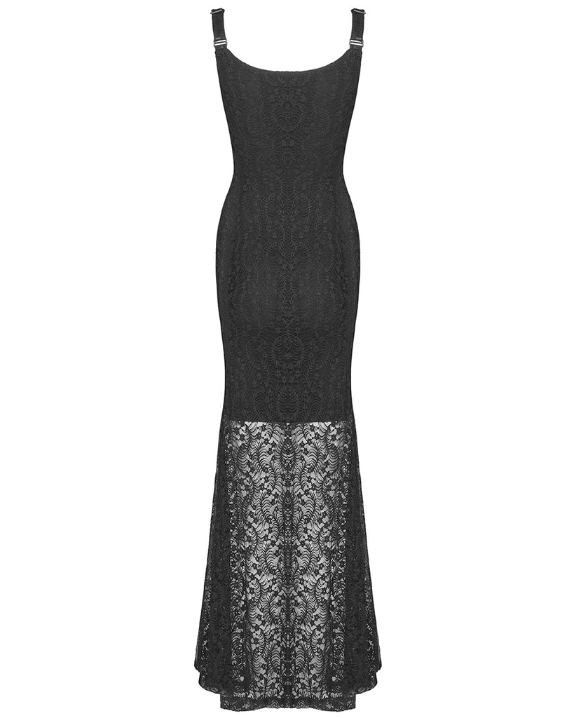 Punk Rave Lavinia Gothic Lace Maxi Dress – Violent Delights