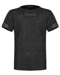 Punk Rave Atompunk Mens Apocalyptic Broken Knit T-Shirt Top