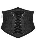 Punk Rave Lethia Gothic Cincher Corset - Black Jacquard