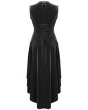 Punk Rave Sable Seduction Gothic Evening Dress - Black