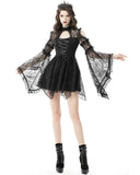 Dark In Love Gothic Lace Bell Sleeves Witch Dress
