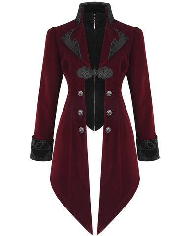Devil Fashion Womens Lannister Jacket - Red & Black