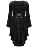 Punk Rave Plus Size Womens Velvet Gothic Lace Applique Dress