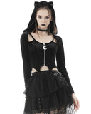 Dark In Love NoirCeur Hooded Gothic Cat Top