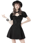 Dark In Love Gothic Lolita Lace Contrast Dress