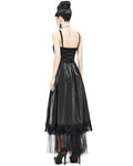 Devil Fashion Insidious Desires Womens Tafetta Layered Ball Gown Dress - Black