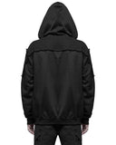 Punk Rave Degeneration Mens Hooded Apocalyptic Punk Jacket