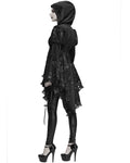 Devil Fashion Hollow Devotion Womens Gothic Hooded Jacket
