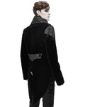 Devil Fashion Coleridge Mens Gothic Regency Tailcoat - Black Velvet
