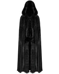 Punk Rave Womens Gothic Hooded Cloak - Black