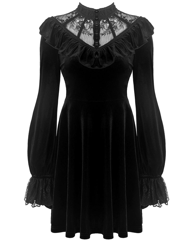 Dark In Love Druscilla Gothic Velvet Witch Dress – Violent Delights