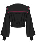 Punk Rave Daily Life Womens Gothic Embroidered Collar Jacket