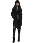 Punk Rave Womens Gothic Baroque Knit Hooded Cardigan Cloak