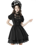Dark In Love Gothic Lolita Doll Lace Inset Dress