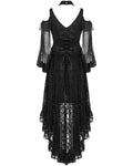 Punk Rave Decadent Gothic Floral Lace Hi Low Dress