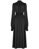 Punk Rave Daily Life Urban Occult Retrogothic Chiffon Split Leg Maxi Dress