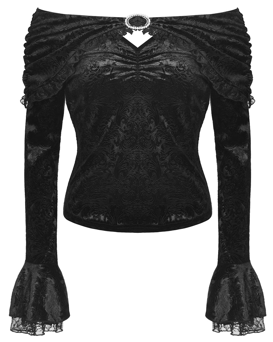 gothic off shoulder top