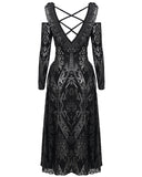 Devil Fashion Womens Gothic Baroque Devore Dress